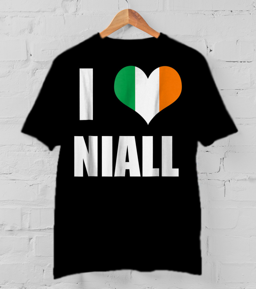 I Heart Niall With Ireland Flag Colors T-Shirt