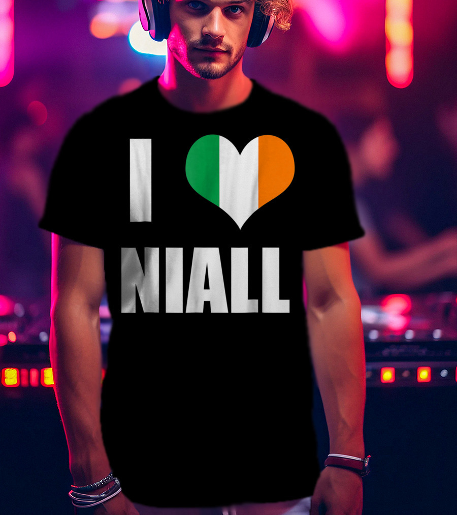 I Heart Niall With Ireland Flag Colors T-Shirt