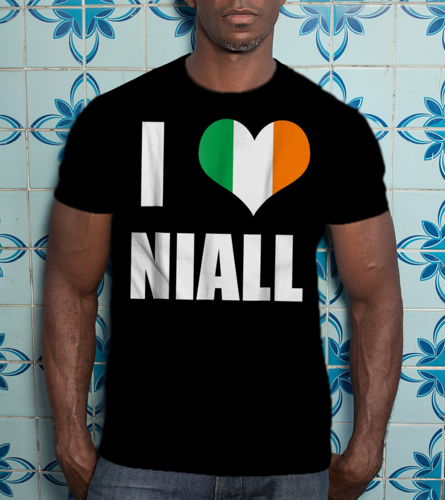 I Heart Niall With Ireland Flag Colors T-Shirt