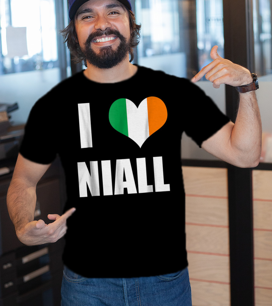 I Heart Niall With Ireland Flag Colors T-Shirt
