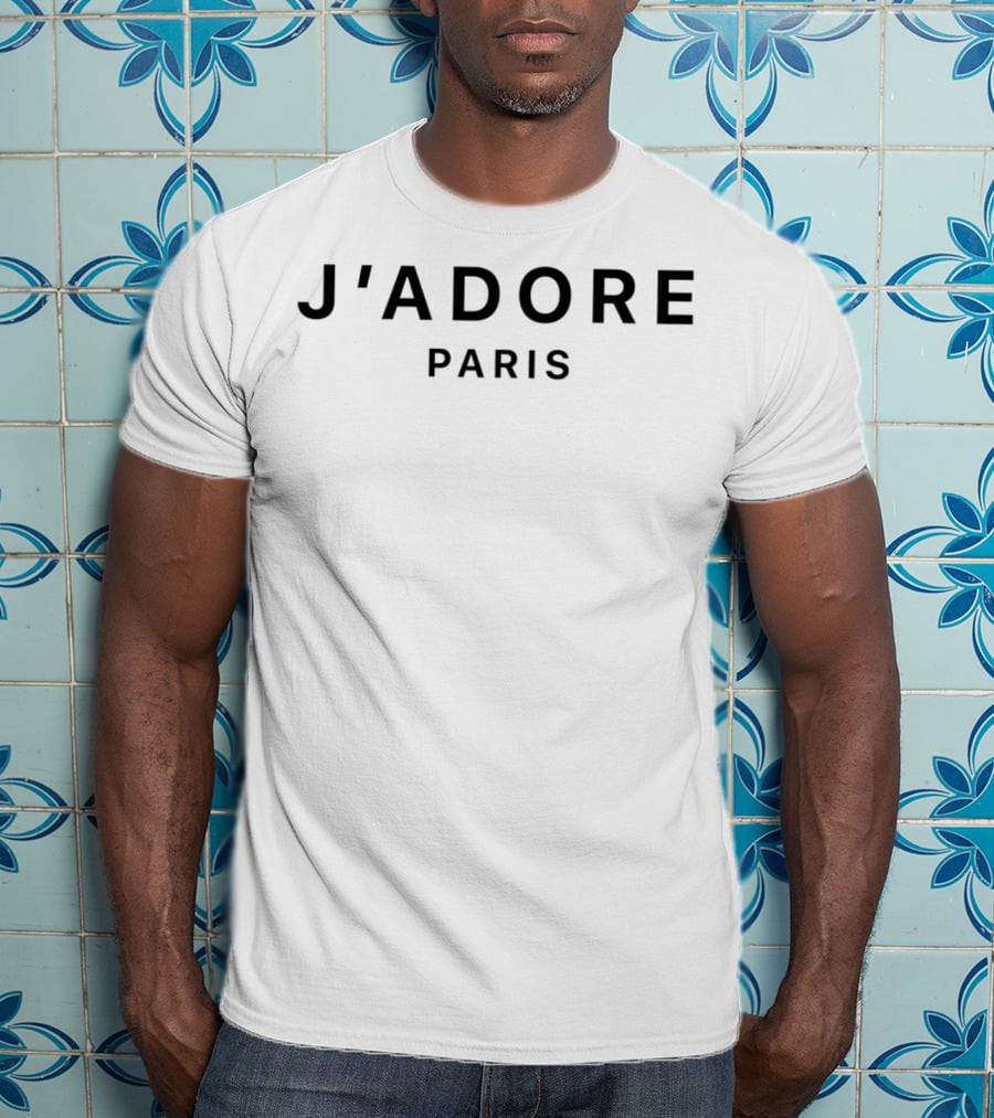 J'Adore Paris I Love Paris J Adore Paris White T-Shirt