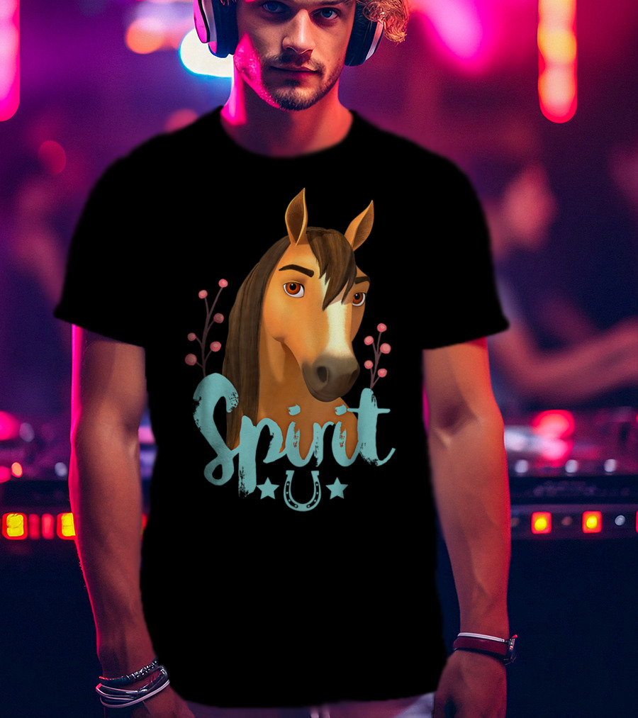 Kids DreamWorks Spirit Riding Free Spirit Horse Character T-Shirt