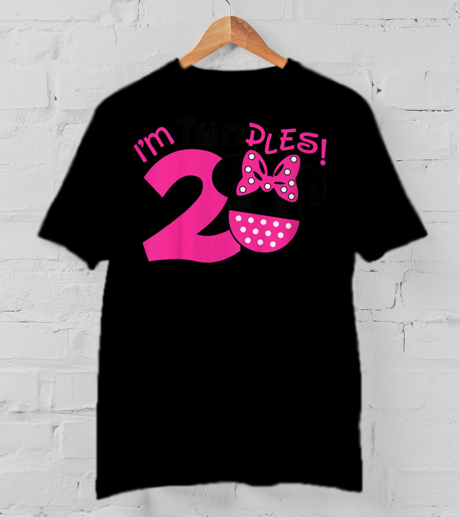I'm Two Ples Mouse 2nd Birthday T-Shirt
