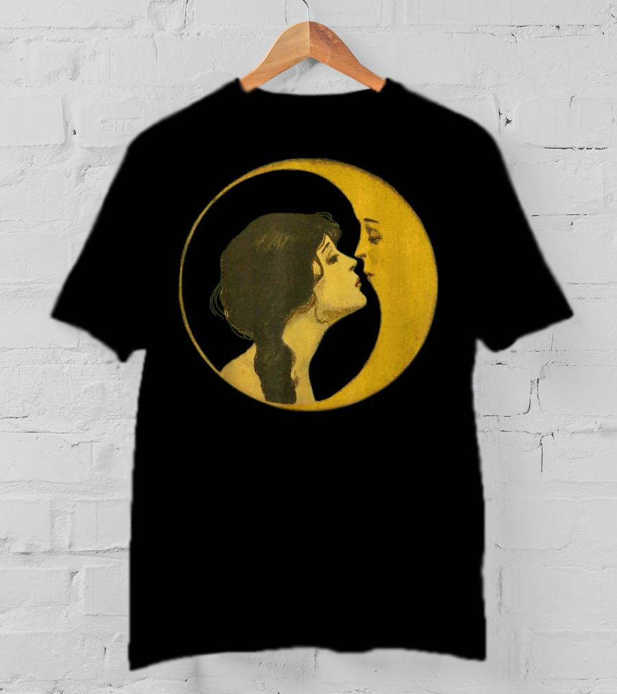 Kiss The Man On The Moon Vintage Celestial T-Shirt