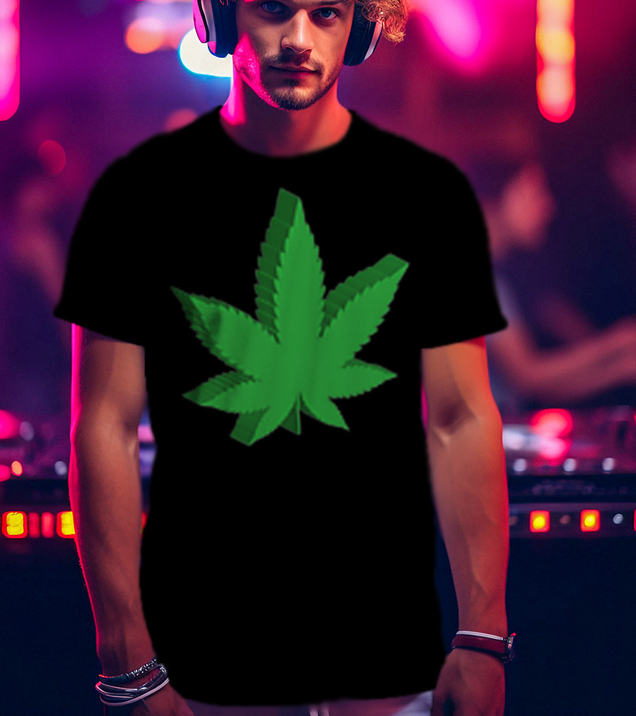 Marijuana Leaf 3D Green T-Shirt