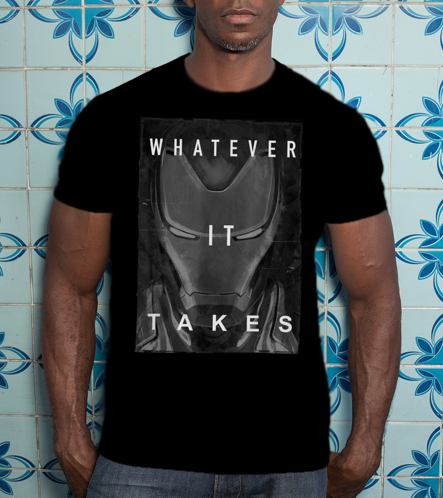 Marvel Avengers Endgame Iron Man Whatever It Takes Dark T-Shirt