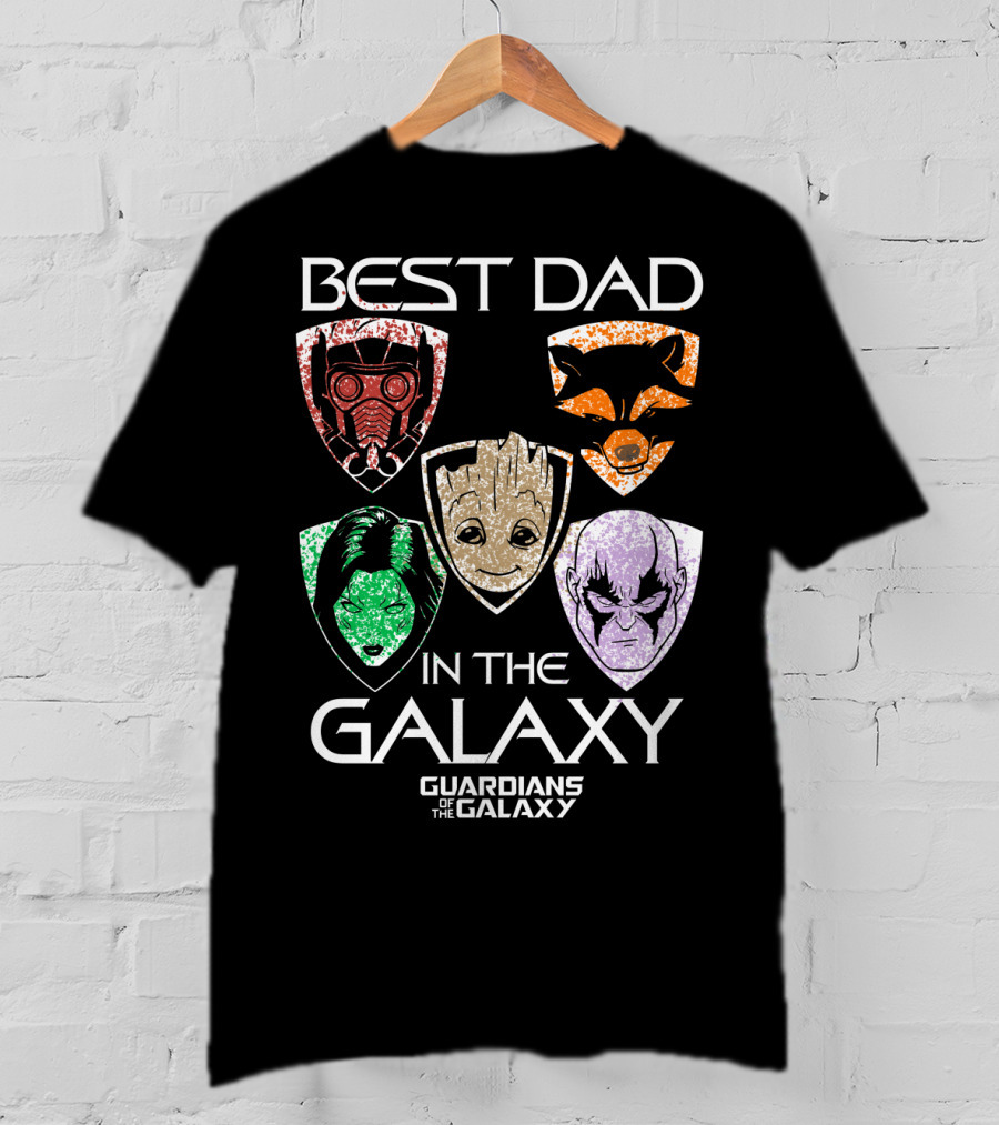 Best Dad In The Galaxy Guardians Of The Galaxy Father's Day T-Shirt