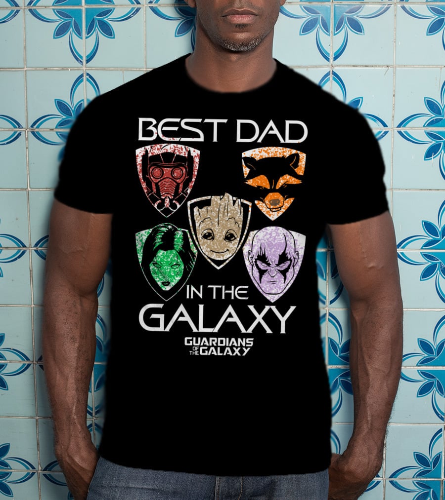 Best Dad In The Galaxy Guardians Of The Galaxy Father's Day T-Shirt