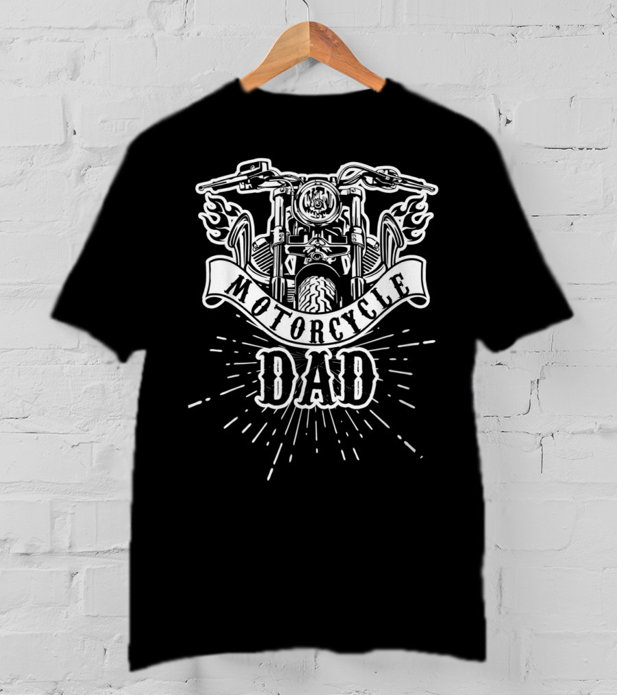 Motorcycle Dad Biker Mens Motorcycle T-Shirt