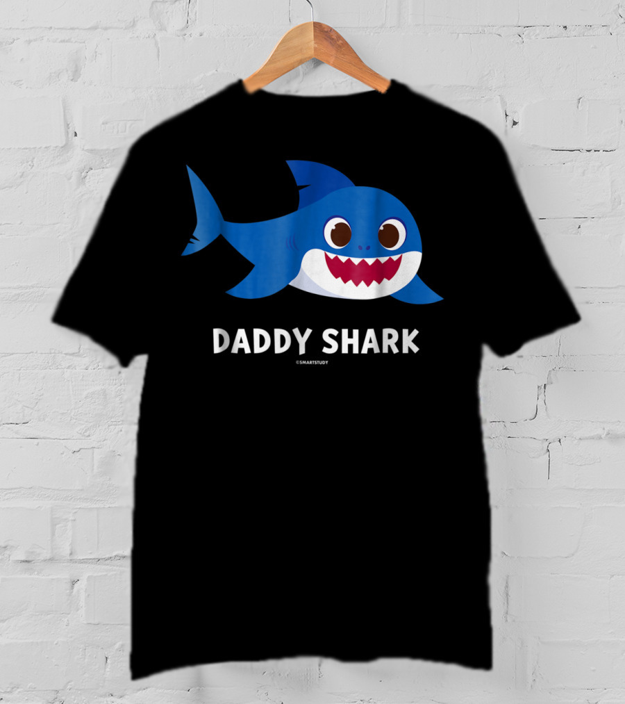 Pinkfong Mens Daddy Shark SmartStudy T-Shirt