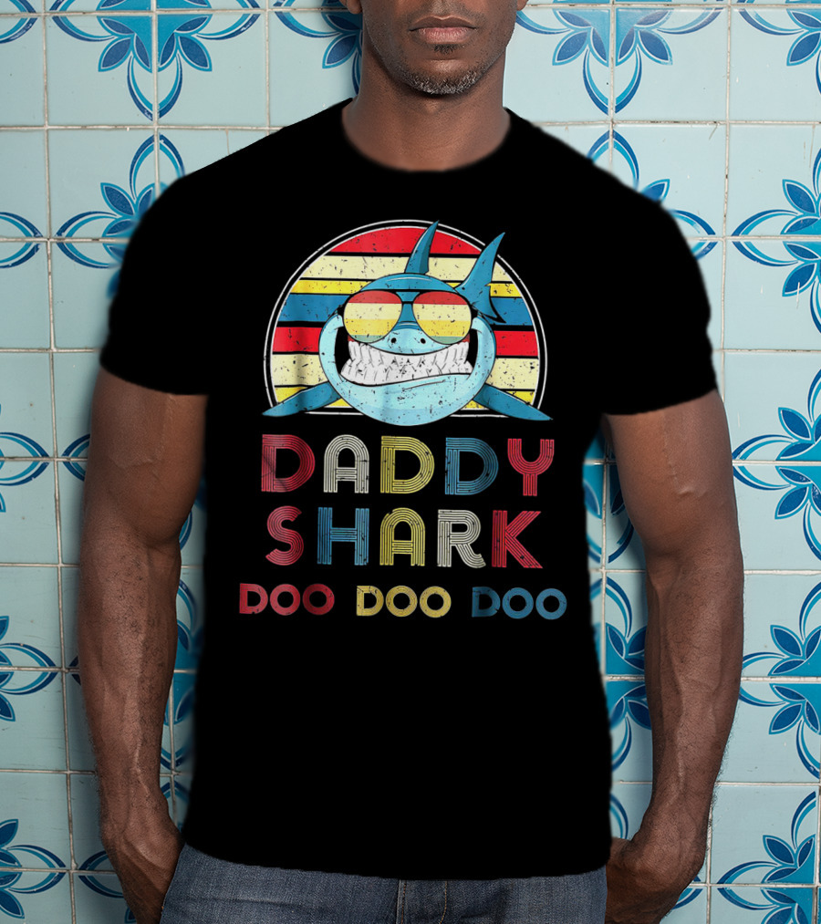 Daddy Shark Doo Doo Doo Vintage T-Shirt
