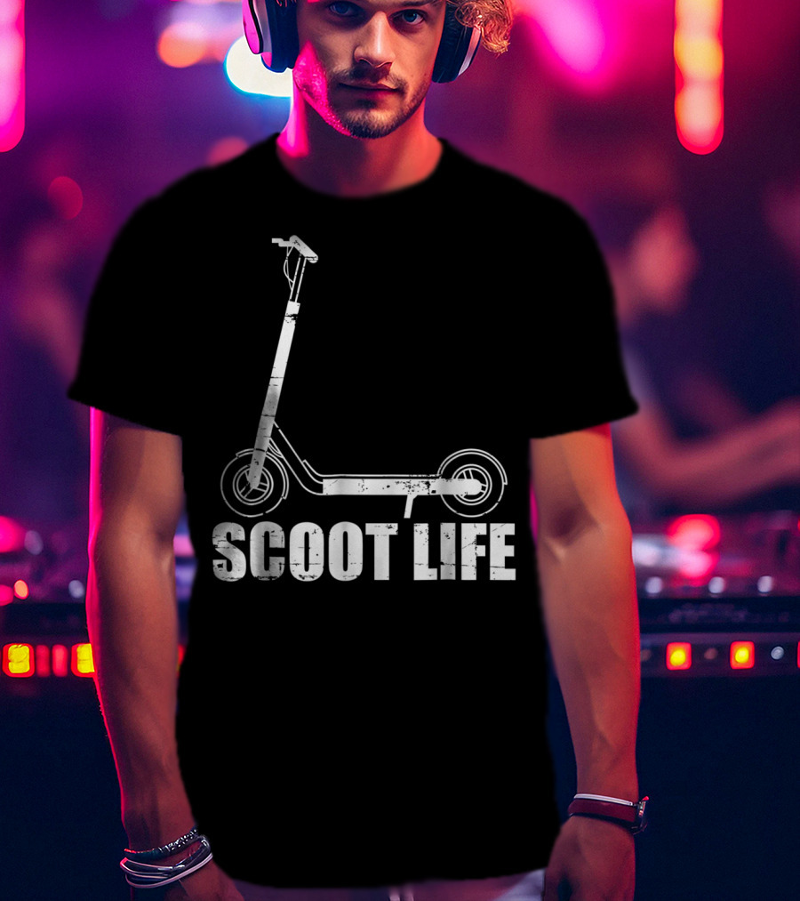 Scoot Life Kick Scooter Riders Mens T-Shirt