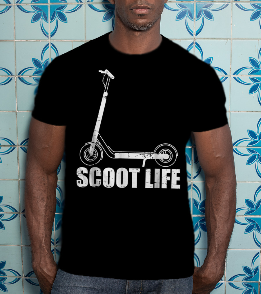 Scoot Life Kick Scooter Riders Mens T-Shirt