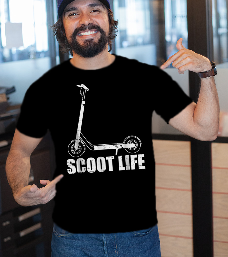 Scoot Life Kick Scooter Riders Mens T-Shirt