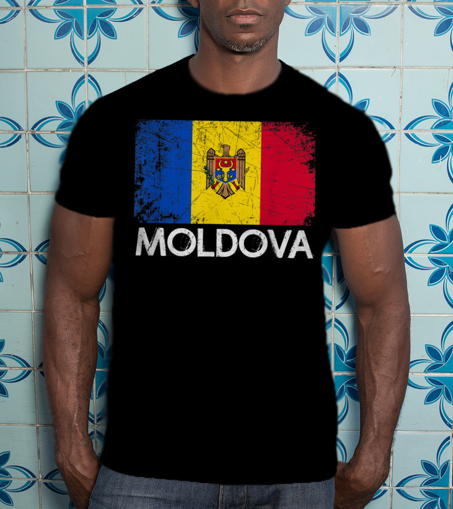 Vintage Moldovan Flag Moldova T-Shirt