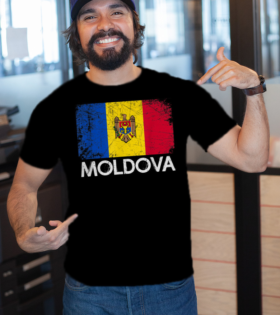 Vintage Moldovan Flag Moldova T-Shirt