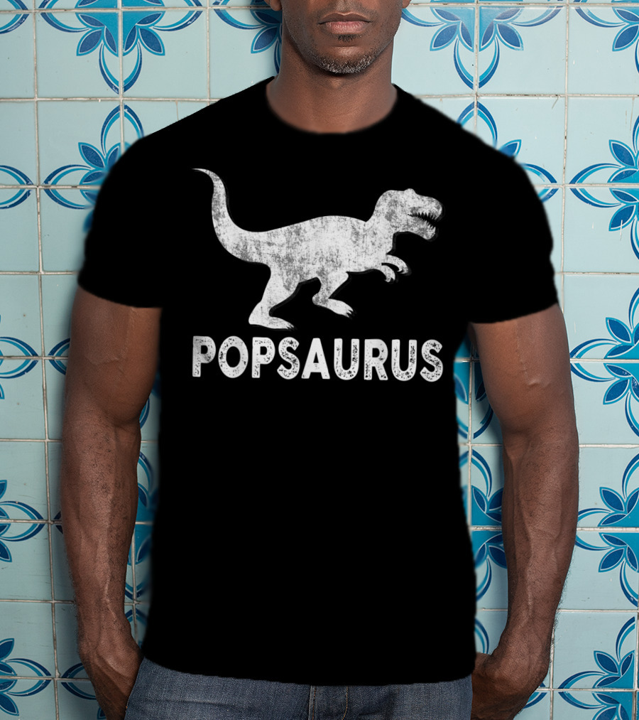 Popsaurus Dinosaur With T-Rex T-Shirt