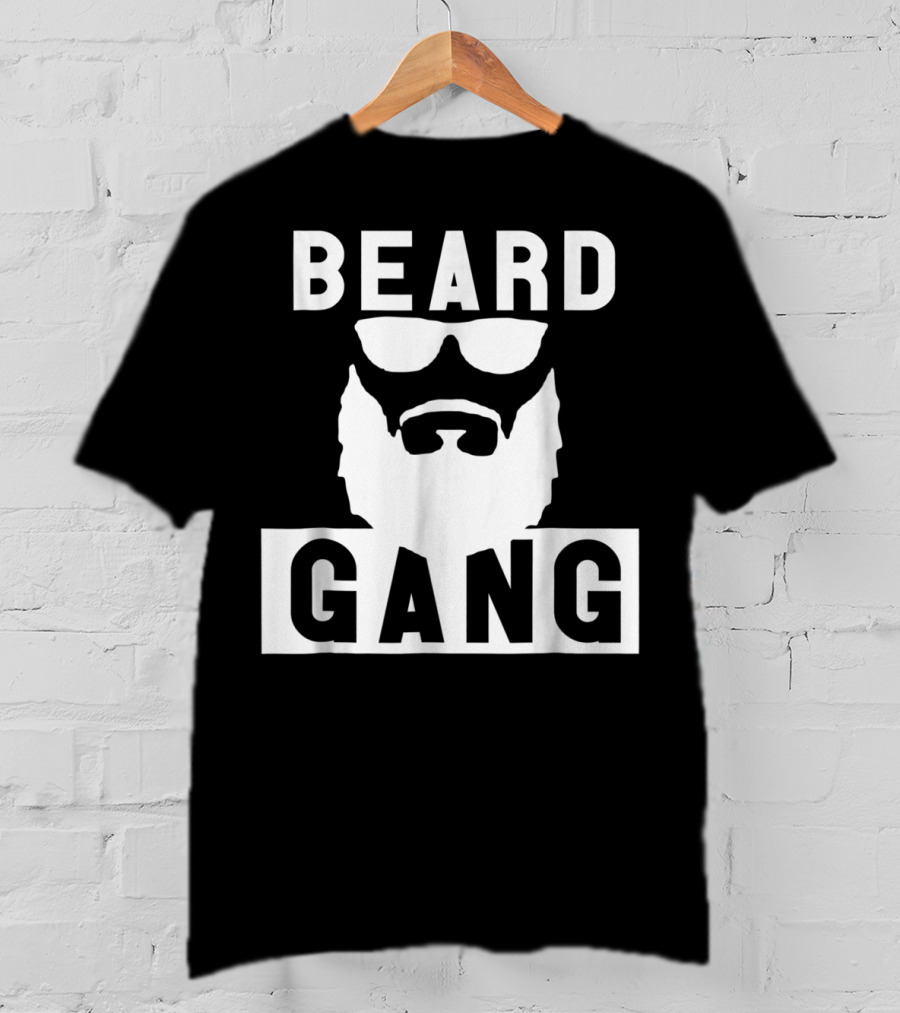 Beard Gang Beard And Mustache Sunglasses T-Shirt