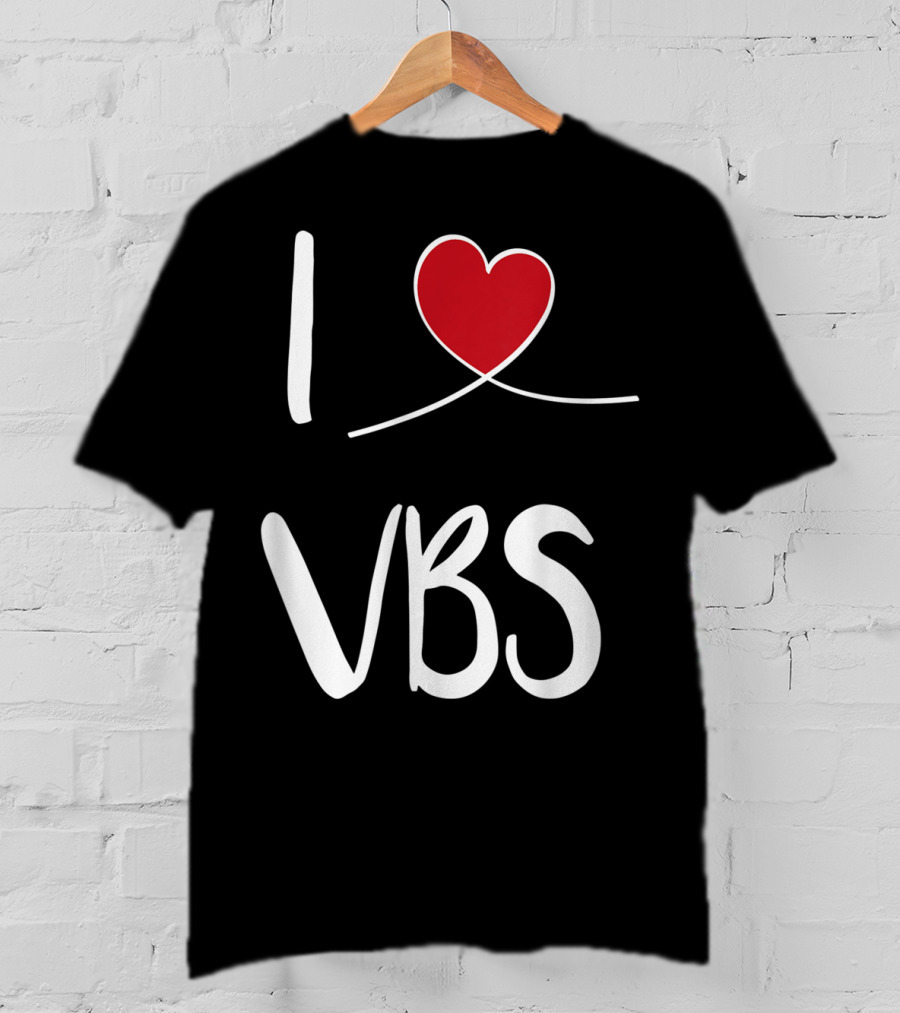 I Love VBS Cute Christian Vacation Bible School T-Shirt
