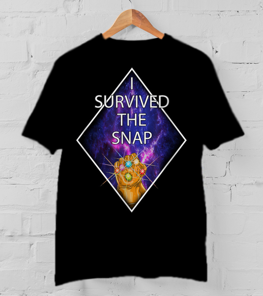 I Survived The Snap Infinity Gauntlet Humor Kirbi T-Shirt