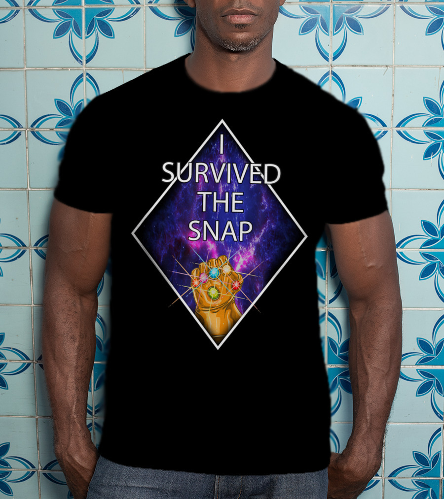 I Survived The Snap Infinity Gauntlet Humor Kirbi T-Shirt