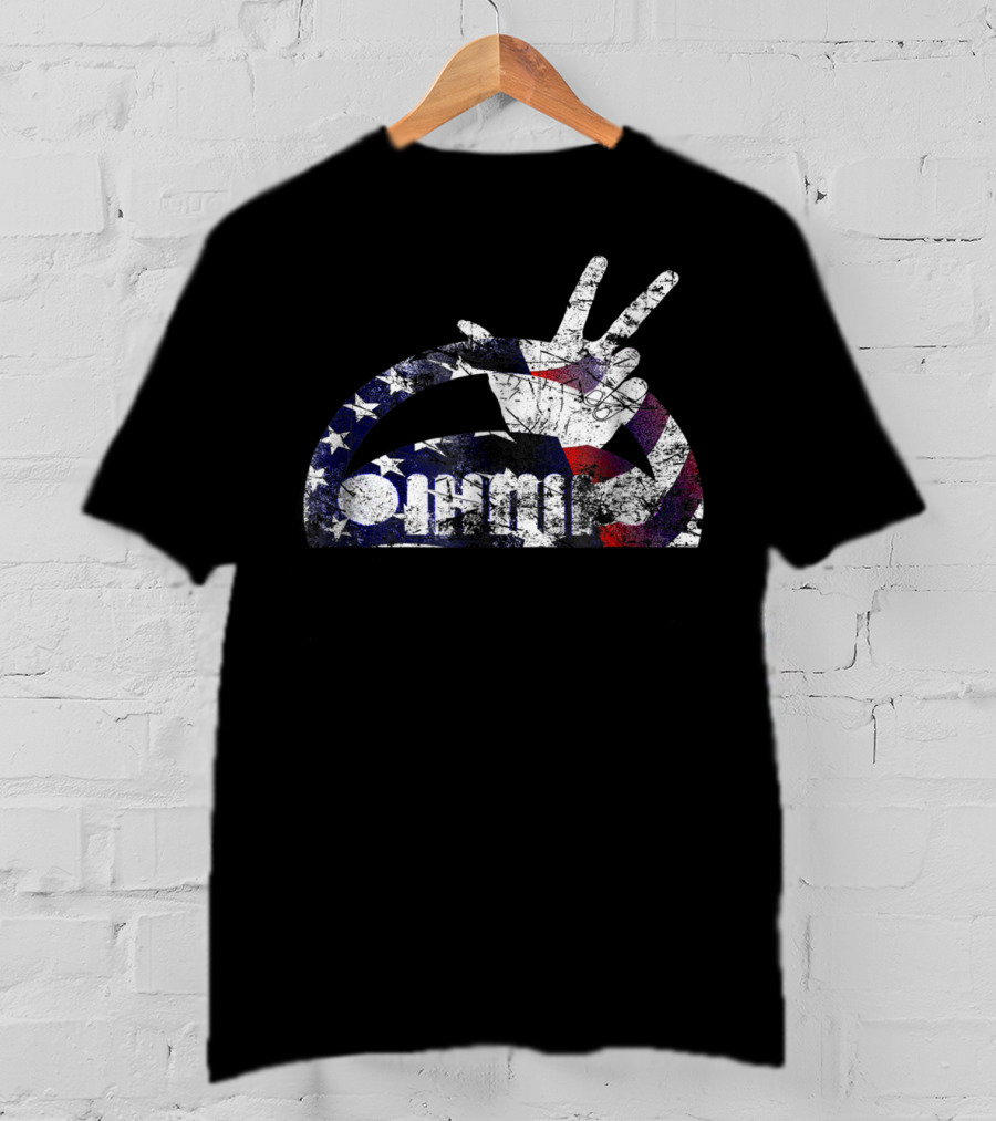 Jeep Wave American Flag Distressed Iconic T-Shirt