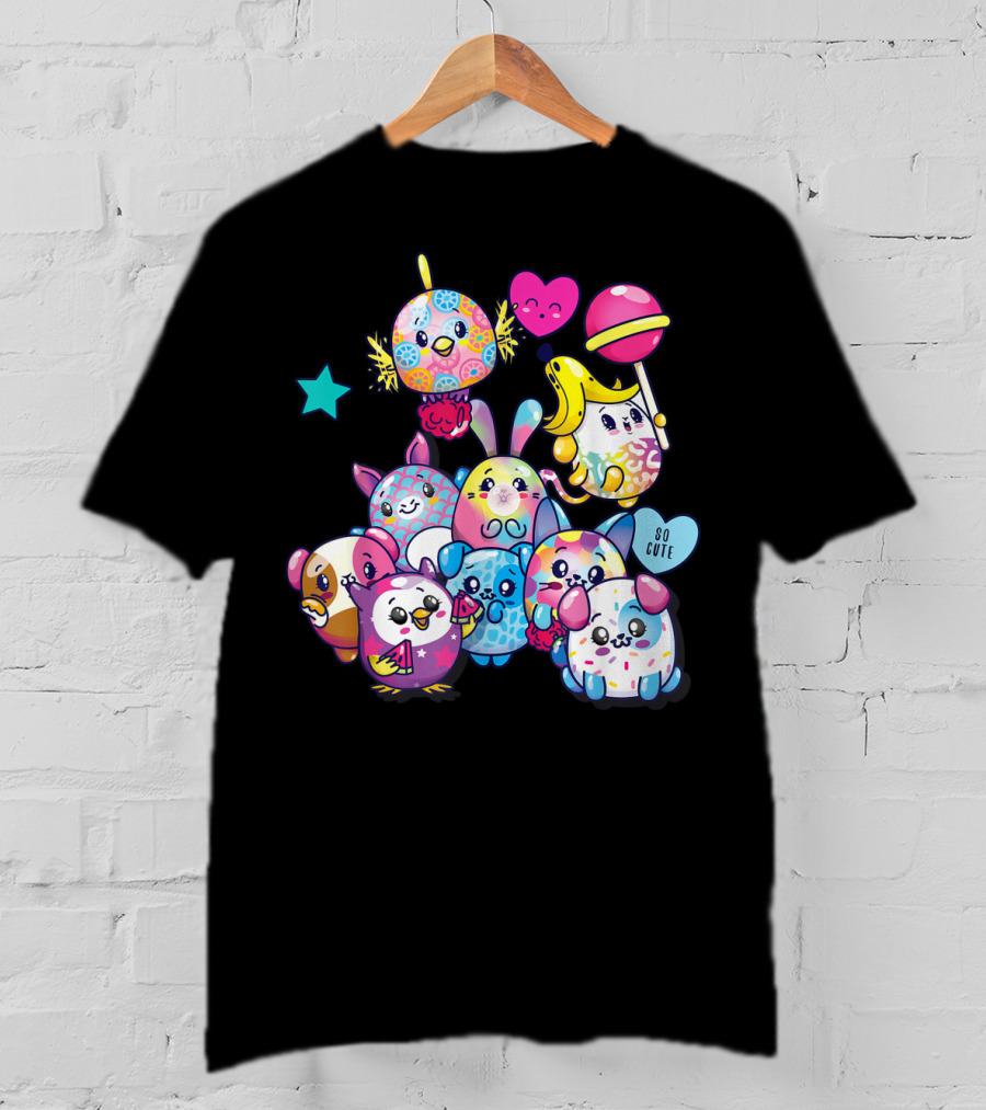 Pikmi Pops Friends So Cute Party With Colorful Characters T-Shirt
