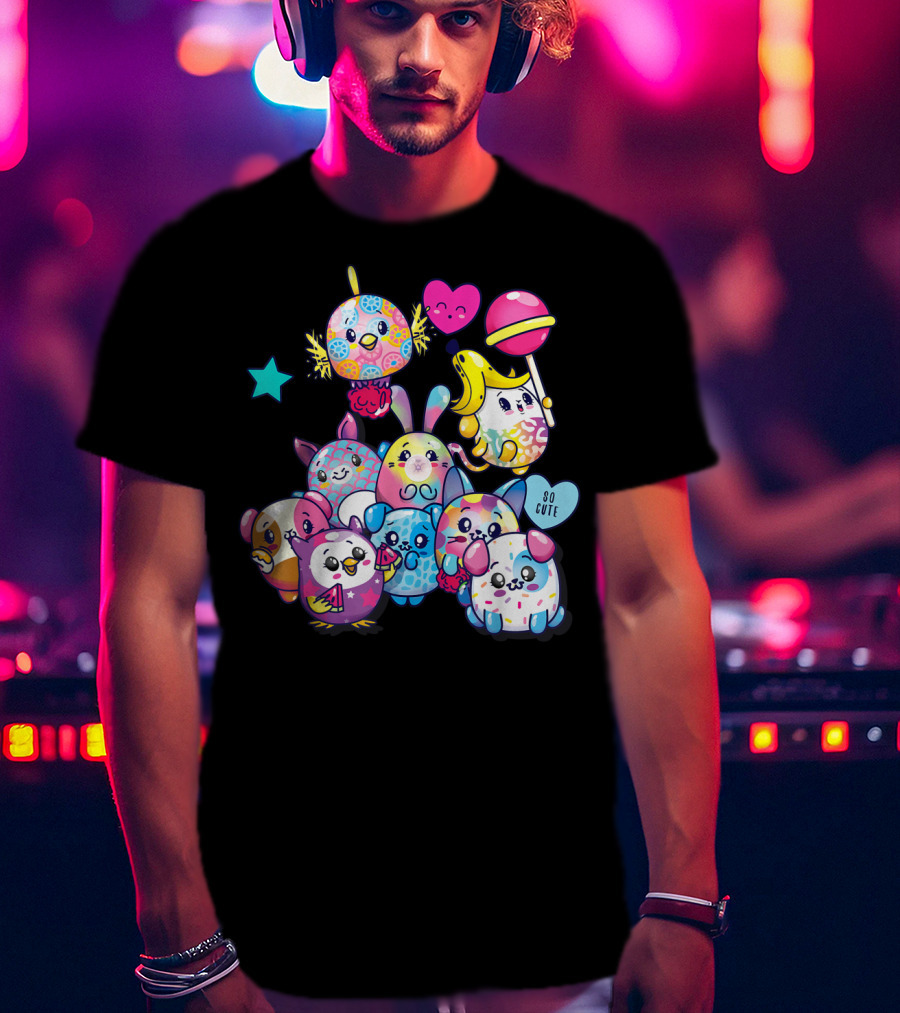 Pikmi Pops Friends So Cute Party With Colorful Characters T-Shirt