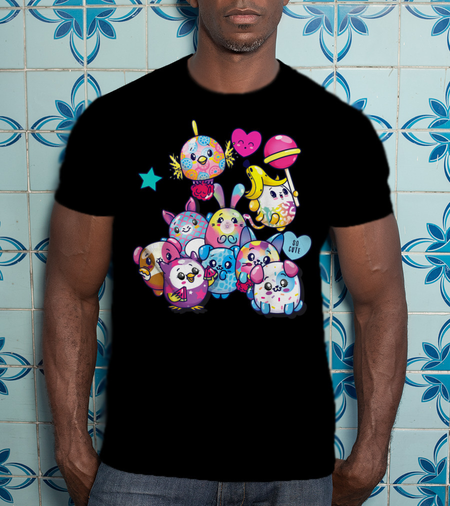 Pikmi Pops Friends So Cute Party With Colorful Characters T-Shirt