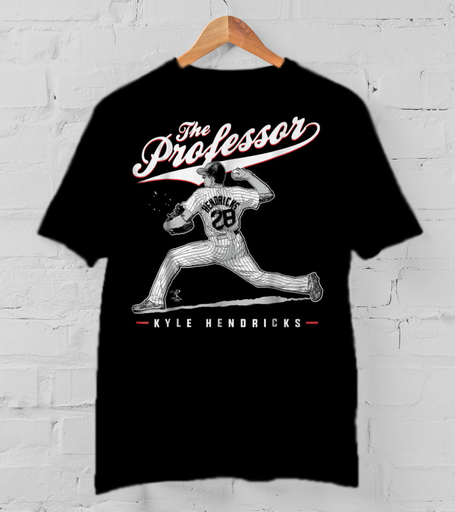 Kyle Hendricks The Professor 28 Pitching Legend T-Shirt