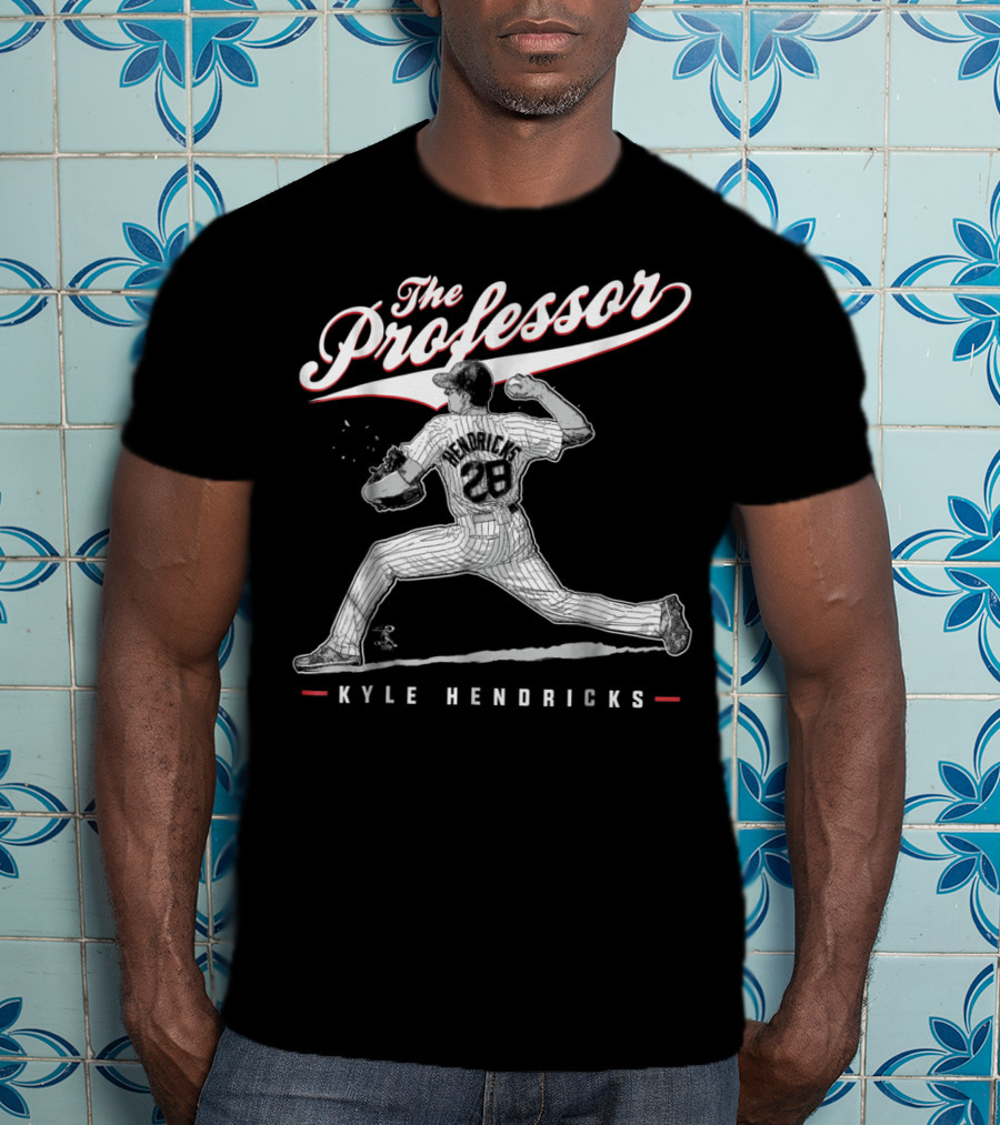 Kyle Hendricks The Professor 28 Pitching Legend T-Shirt