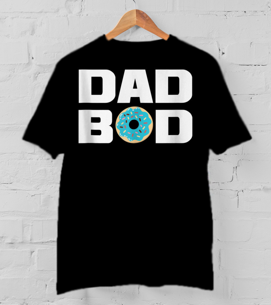 Dad Bod Donut Fitness Gym Mens T-Shirt