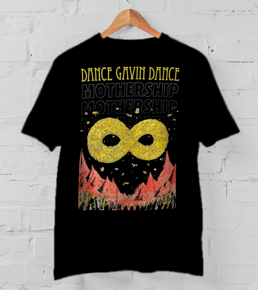 Dance Gavin Dance Mothership Infinite Symbol Red Mountain Scene T-Shirt