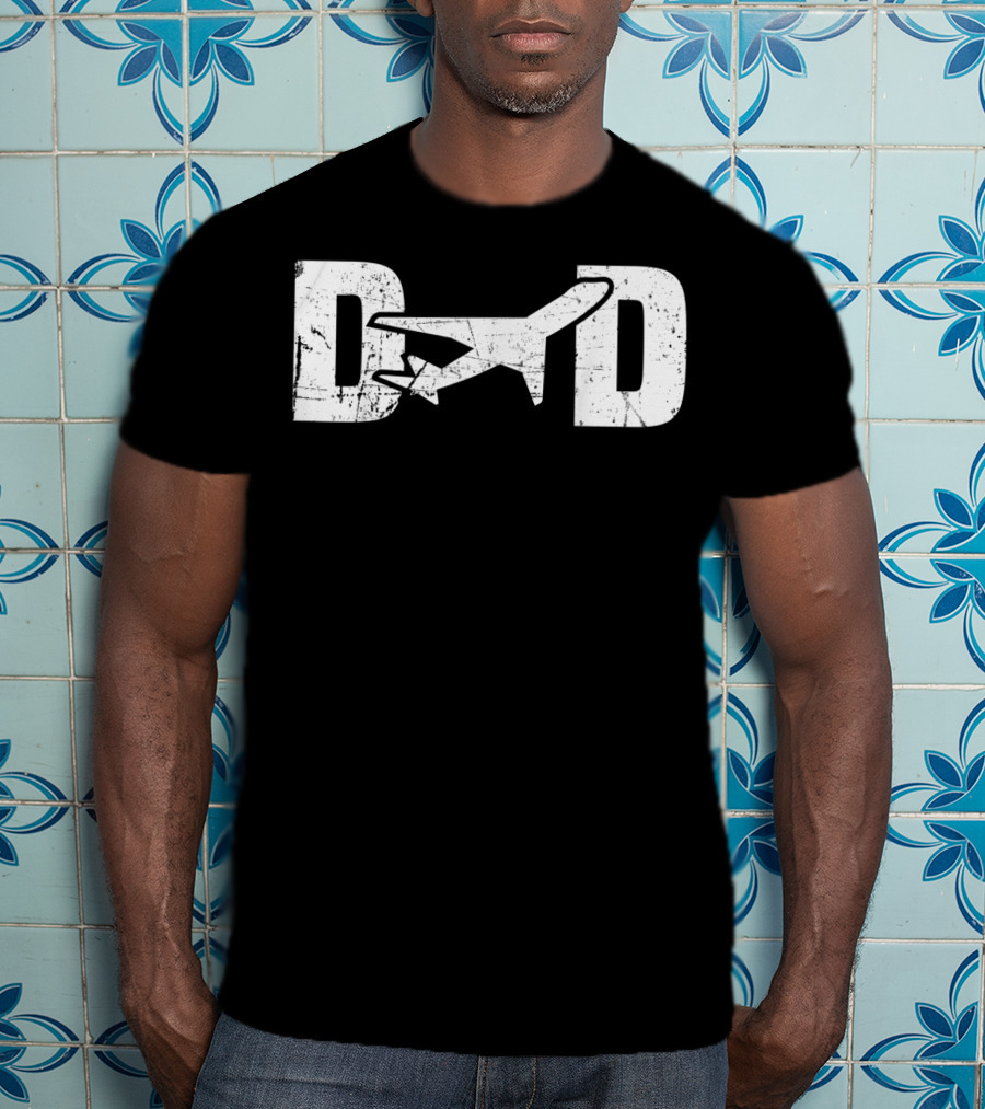 Pilot Dad Airplane Aviation Design For Men T-Shirt