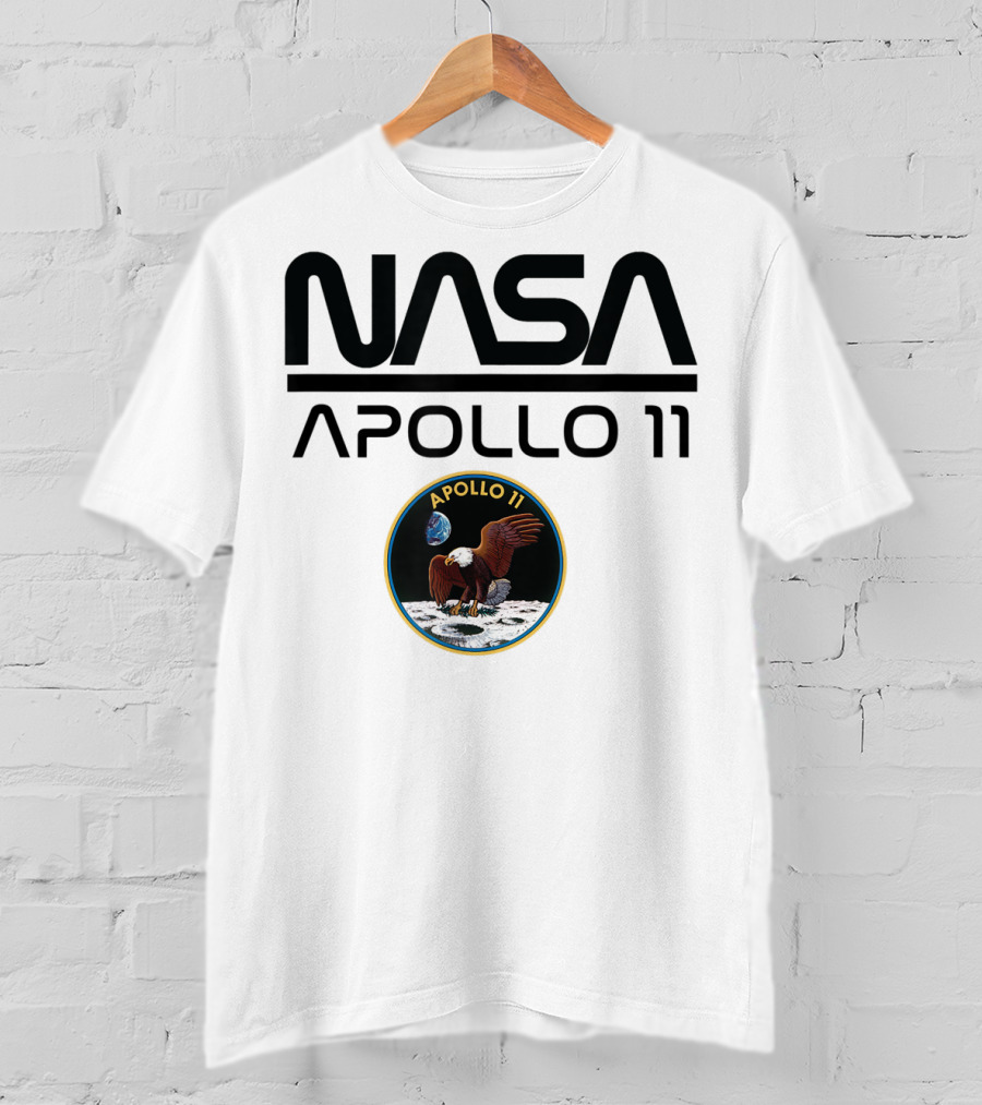 NASA Apollo 11 Moon Landing Mission Patch T-Shirt
