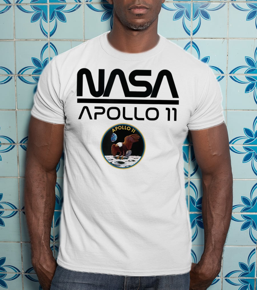 NASA Apollo 11 Moon Landing Mission Patch T-Shirt
