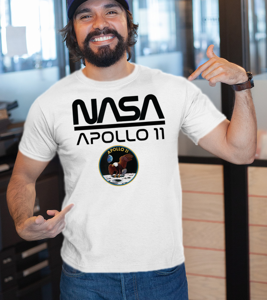 NASA Apollo 11 Moon Landing Mission Patch T-Shirt