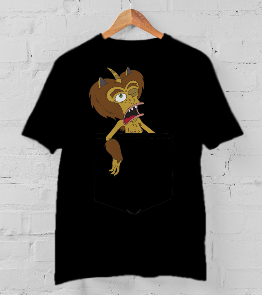Big Mouth Hormone Monster Peek Netflix Pocket T-Shirt