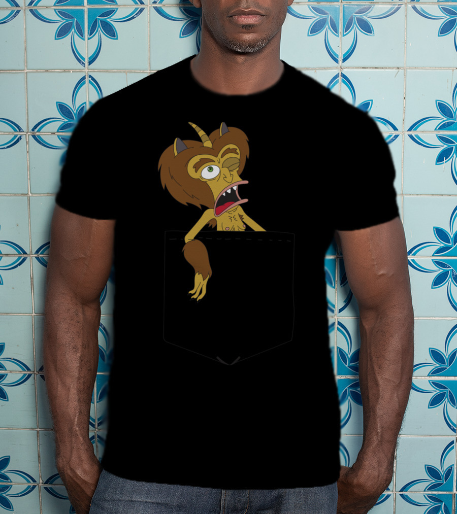 Big Mouth Hormone Monster Peek Netflix Pocket T-Shirt