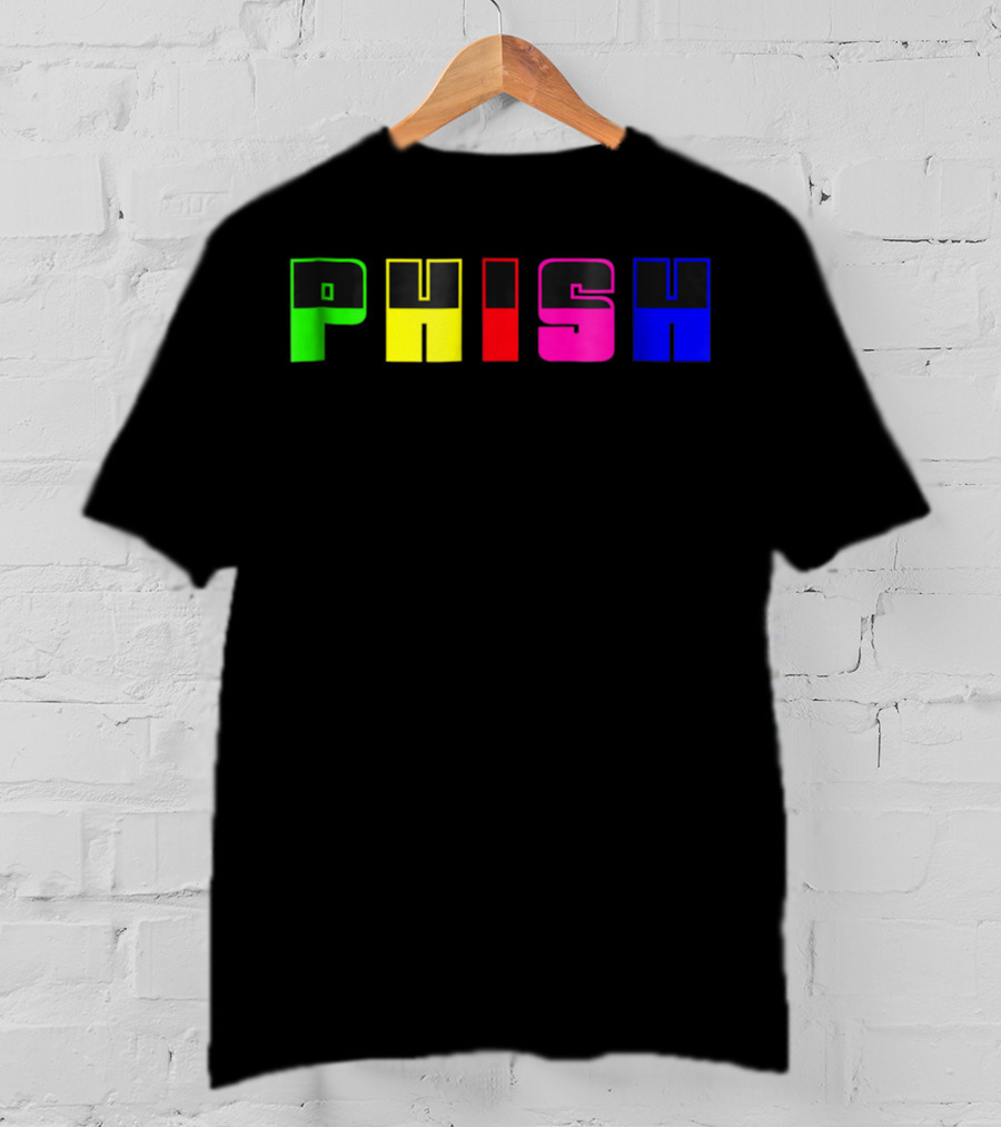 Nite Lite PHISH Neon Color Blocks T-Shirt