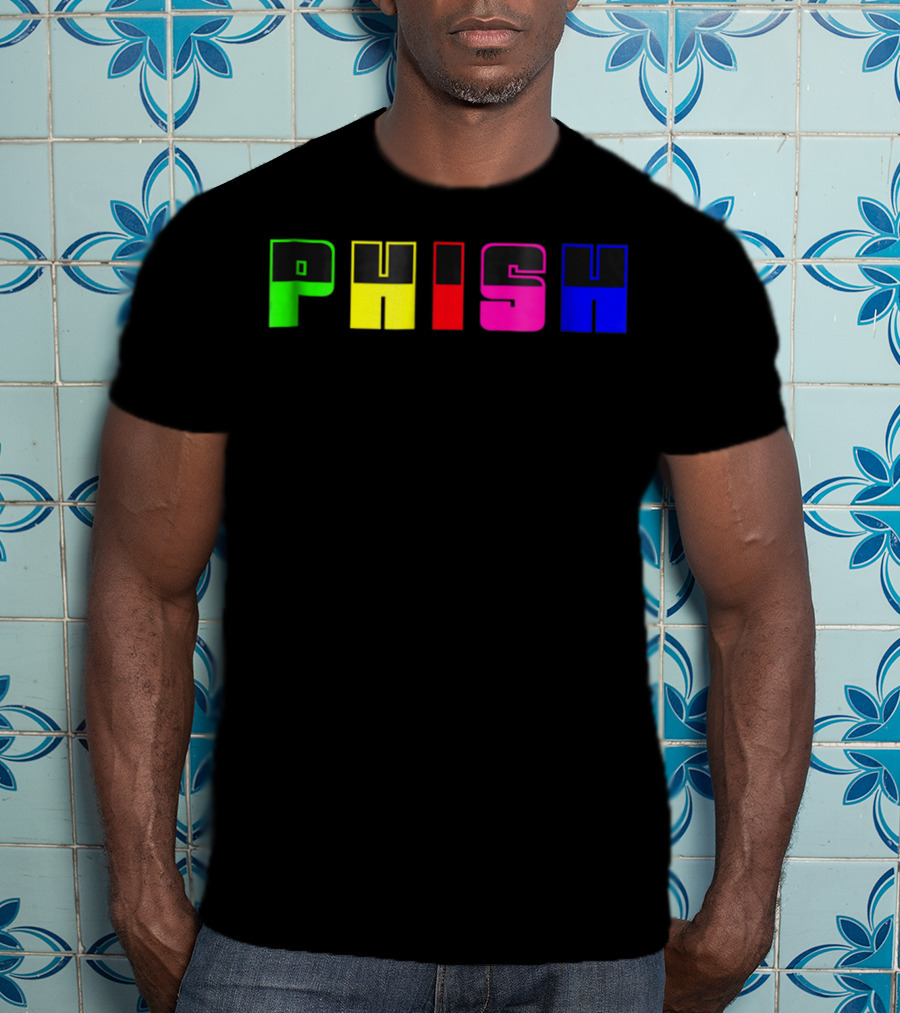 Nite Lite PHISH Neon Color Blocks T-Shirt