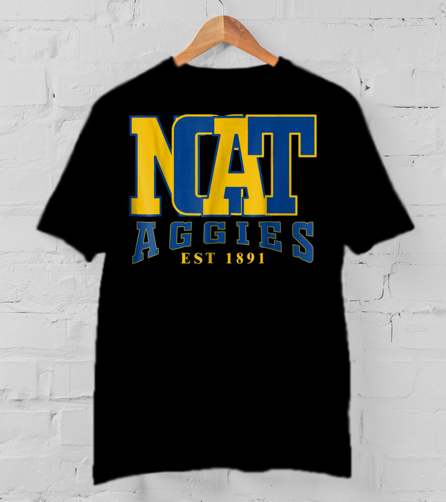 NCAT Aggies EST 1891 North Carolina A&T State University HBCU T-Shirt
