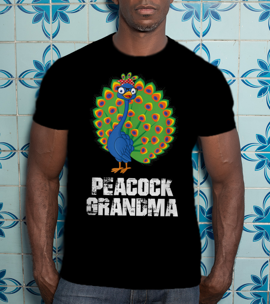 Peacock Grandma Birthday Nana T-Shirt