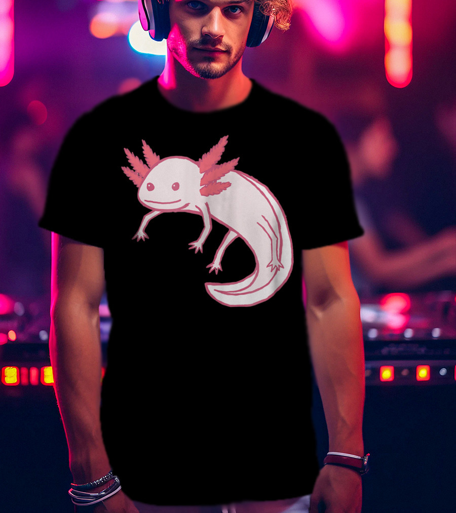 Pink Axolotl Cute Animal T-Shirt