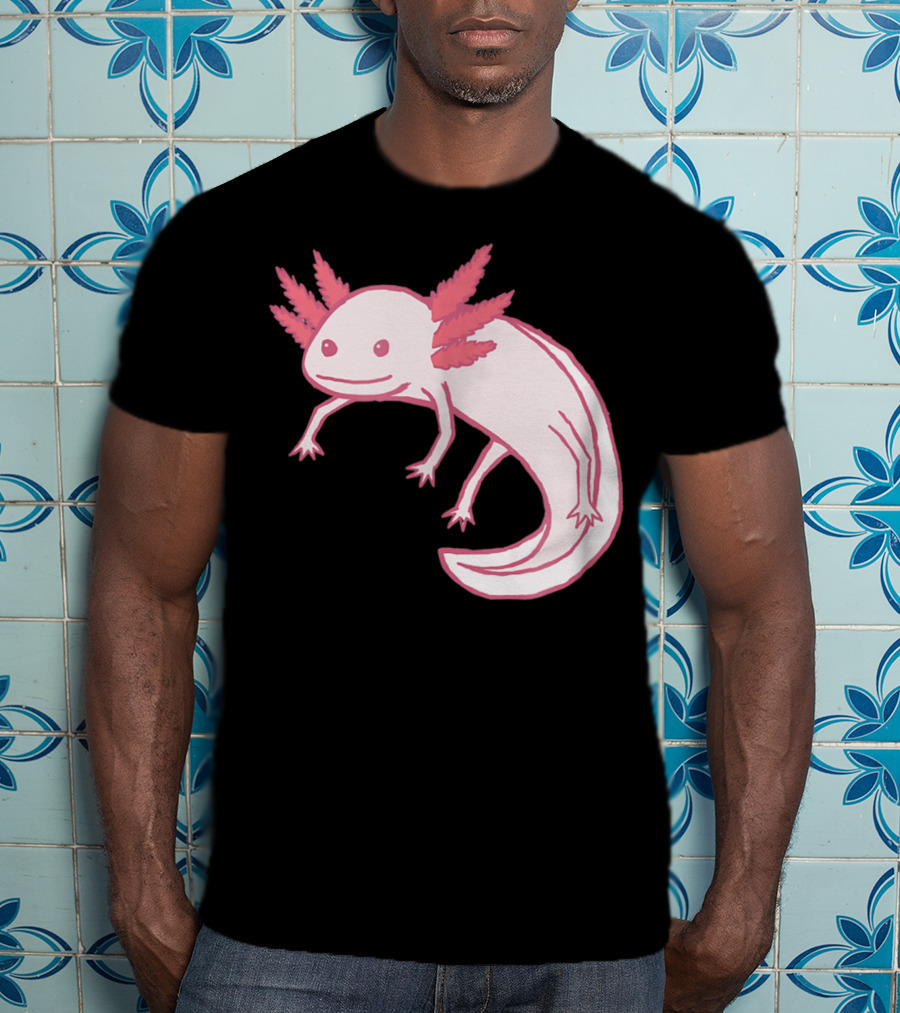 Pink Axolotl Cute Animal T-Shirt