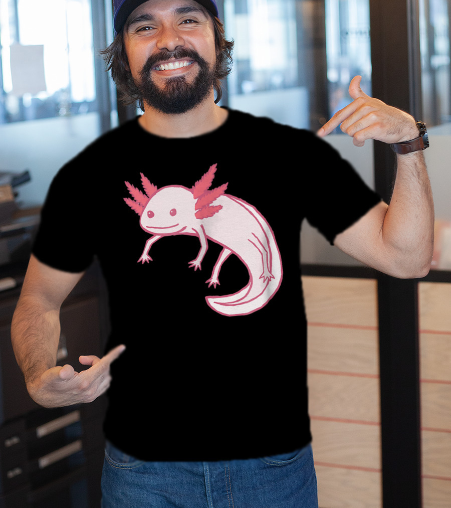 Pink Axolotl Cute Animal T-Shirt