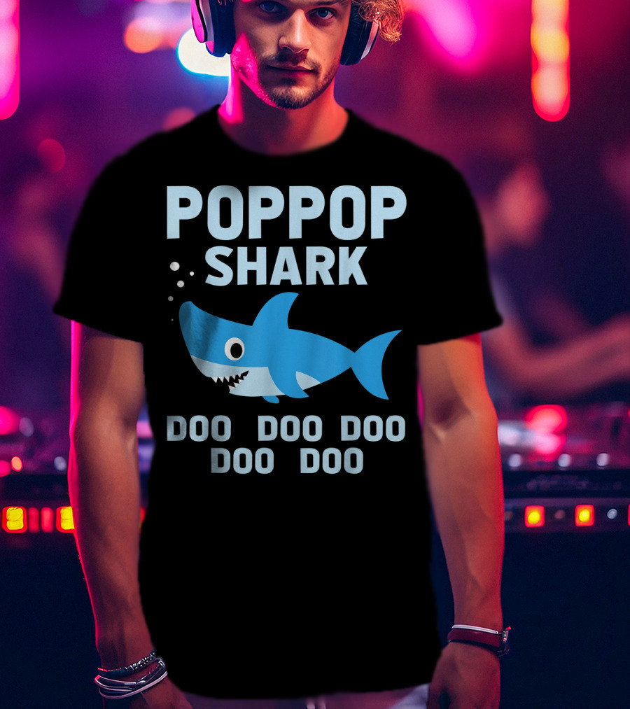 Popgop Shark Doo Doo Doo Doo Doo T-Shirt