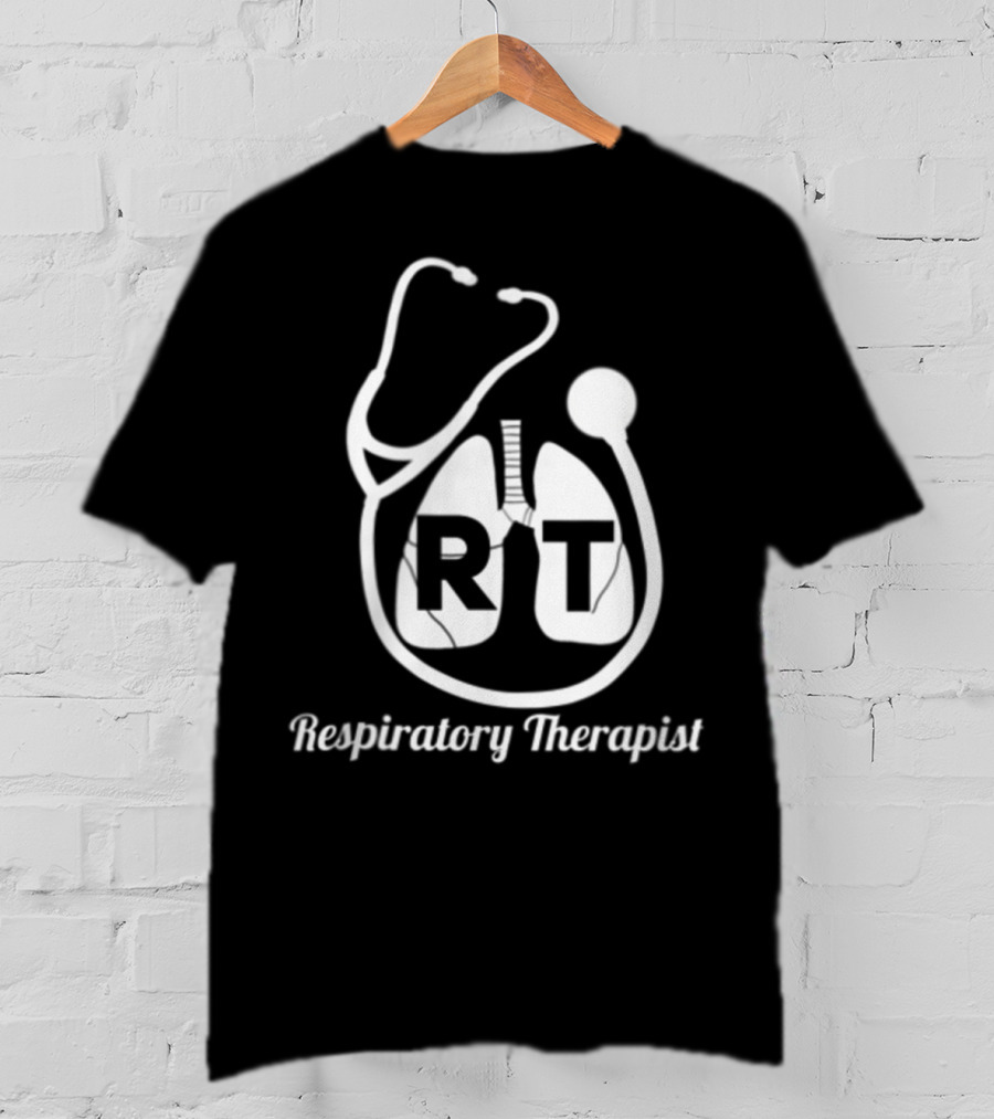 Respiratory Therapist RT Stethoscope Lung Care Week Pocket T-Shirt