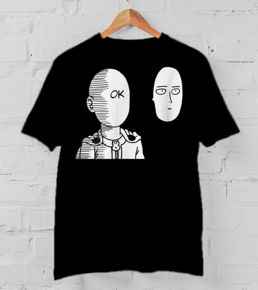 Saitama OK Face Oppai Otaku Manga T-Shirt