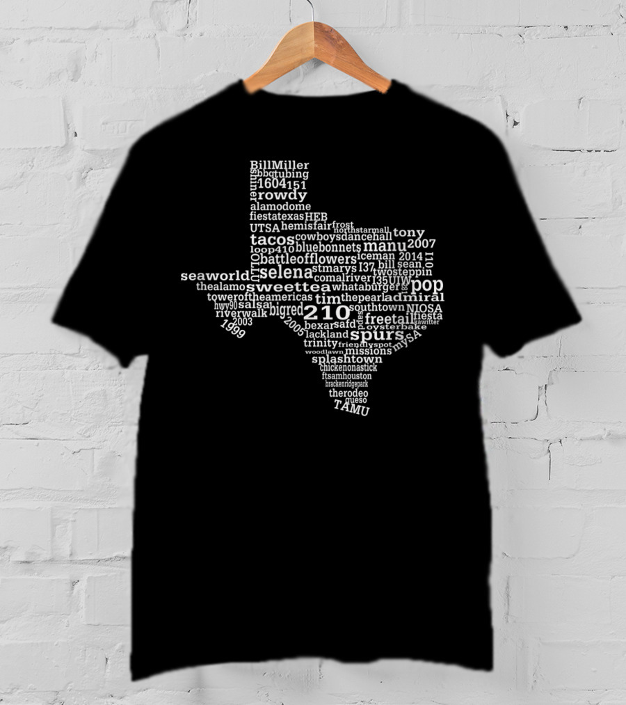 Spurs SeaWorld Riverwalk Selena Sweet Tea San Antonio Texas 210 Fiesta Alamo T-Shirt